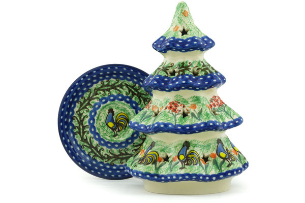 Christmas Tree Candle Holder 8"