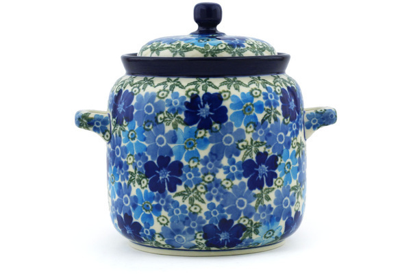 Jar with Lid and Handles 6"