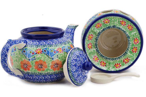 Tea or Coffee Pot with Heater 40 oz