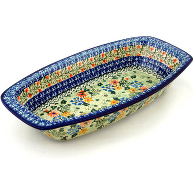 Oval Baker with Handles 14"