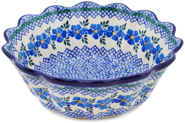 Scalloped Fluted Bowl 9"