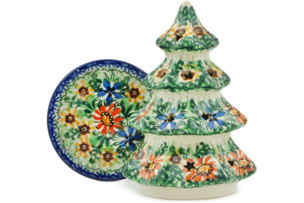 Christmas Tree Candle Holder 6"