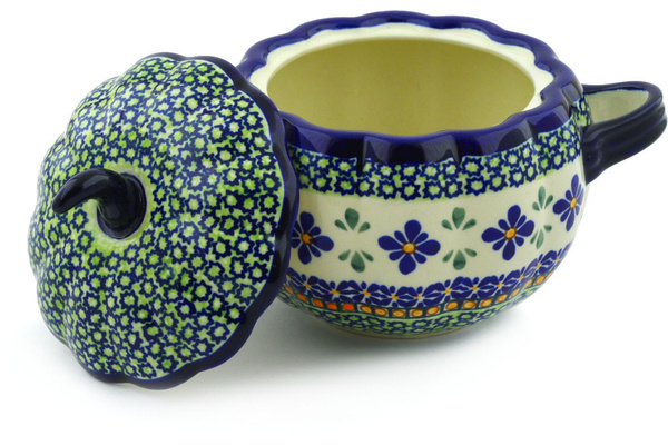 Jar with Lid and Handles 8"