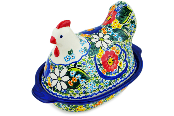 Hen Shaped Jar 9"