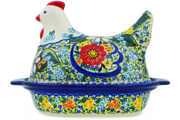 Hen Shaped Jar 9"