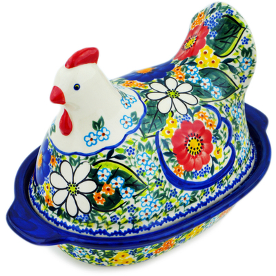 Hen Shaped Jar 9"