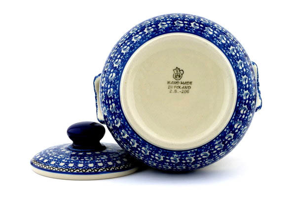 Jar with Lid and Handles 7"