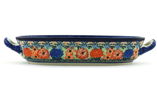 Oval Baker with Handles 9"