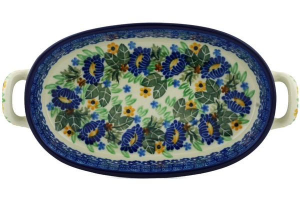 Oval Baker with Handles 9"