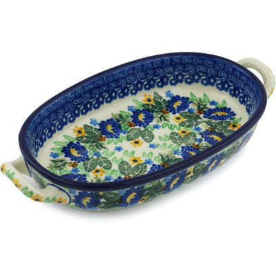 Oval Baker with Handles 9"