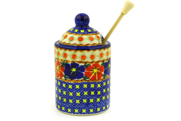 Honey Jar with Dipper 6"