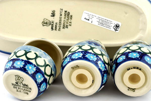 Salt and Pepper with Toothpick Holder 10"