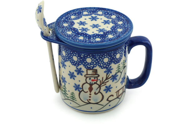 Brewing Mug with Spoon 13 oz