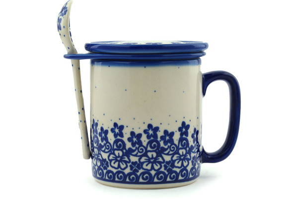 Brewing Mug with Spoon 13 oz