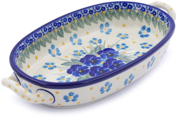 Oval Baker with Handles 9"