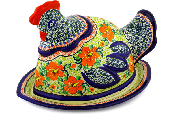 Dish with Hen Cover 14"