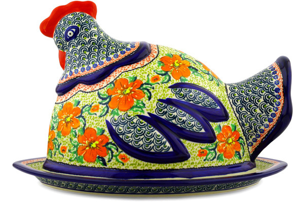 Dish with Hen Cover 14"