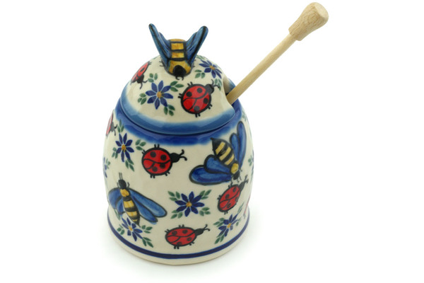 Honey Jar with Dipper 5"
