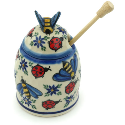 Honey Jar with Dipper 5"