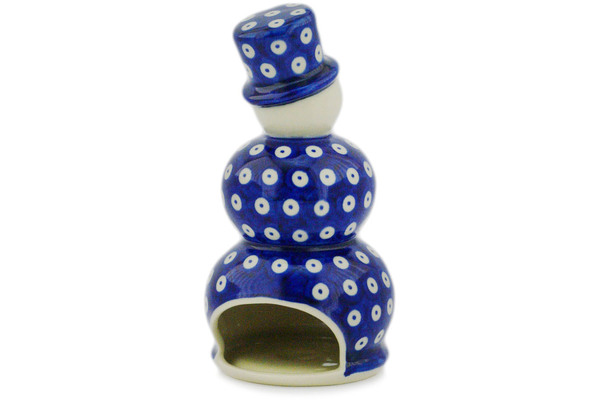 Snowman Candle Holder 6"