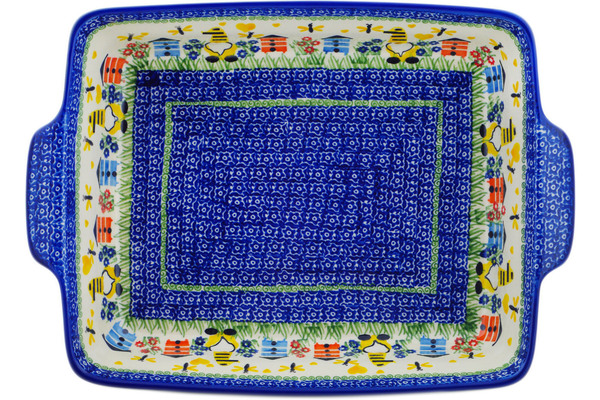 Rectangular Baker with Handles 15"