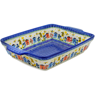 Rectangular Baker with Handles 15"