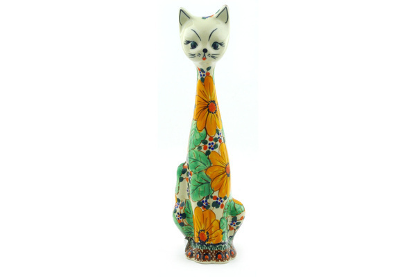 Cat Figurine 10"