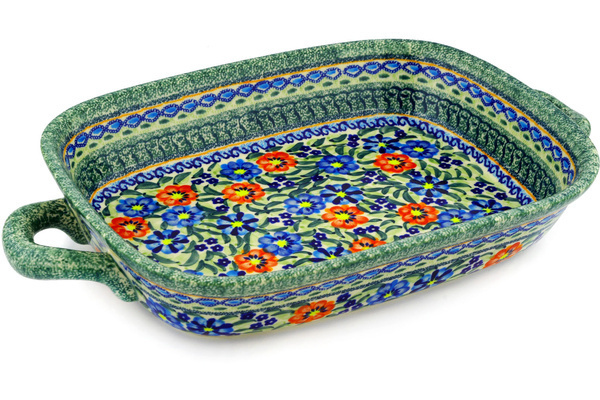 Rectangular Baker with Handles 18"