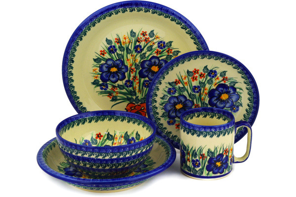 Place Setting 5-Piece: Mug, Bowl, Pasta Bowl, Dinner Plate, Dessert Plate