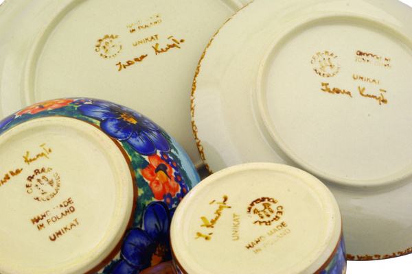 Place Setting 4-Piece: Mug, Bowl, Dinner Plate, Side Plate