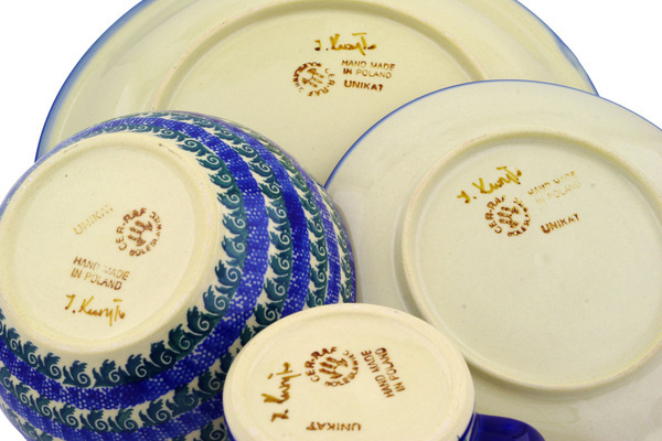 Place Setting 4-Piece: Mug, Bowl, Dinner Plate, Side Plate