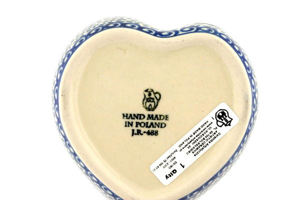 Heart Shaped Jar 4"