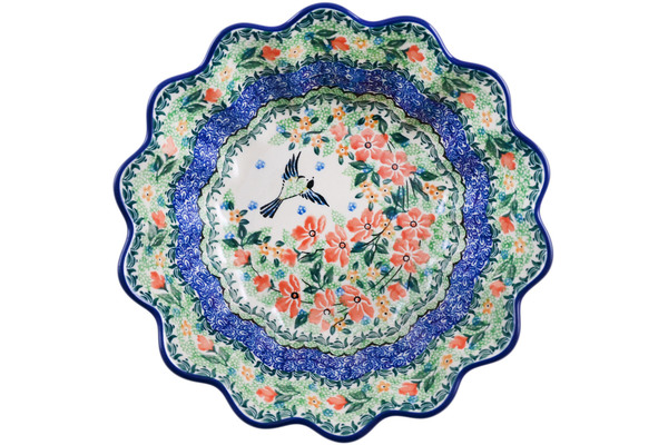 Scalloped Fluted Bowl 9"