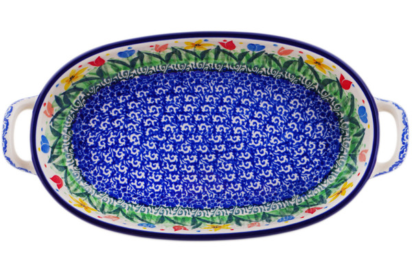 Oval Baker with Handles 9"