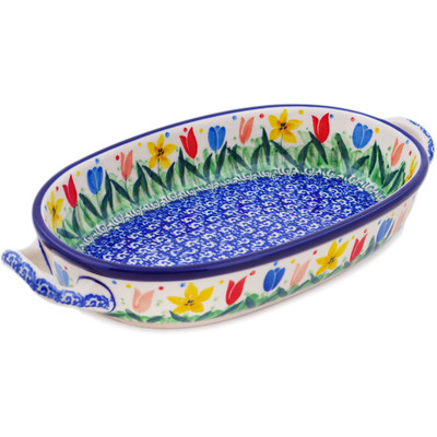 Oval Baker with Handles 9"