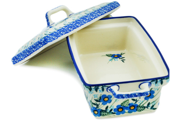 Jar with Lid and Handles 9"