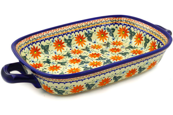Rectangular Baker with Handles 18"