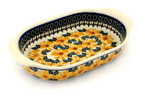 Oval Baker with Handles 8"