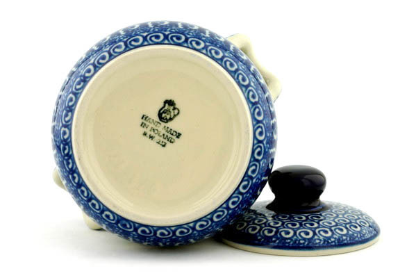 Jar with Lid and Handles 6"