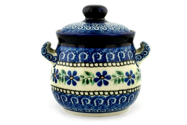 Jar with Lid and Handles 6"