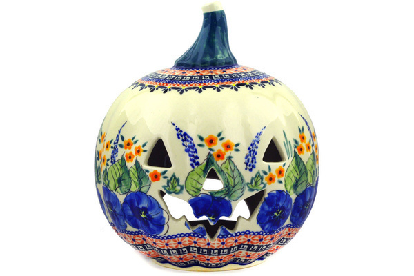 Jack O Lantern Candle Holder 9"