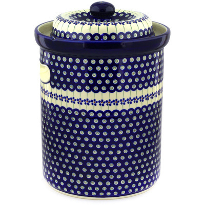 Jar with Lid and Handles 14"
