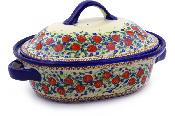 Baker with Cover with Handles 14"