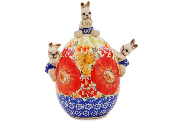 Figurine Egg with Bunnies