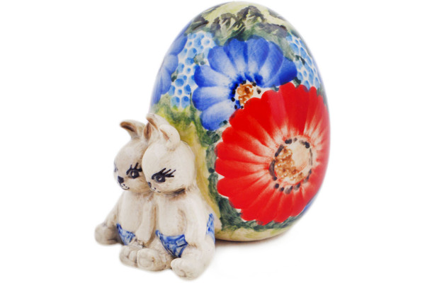 Figurine Egg with Bunnies