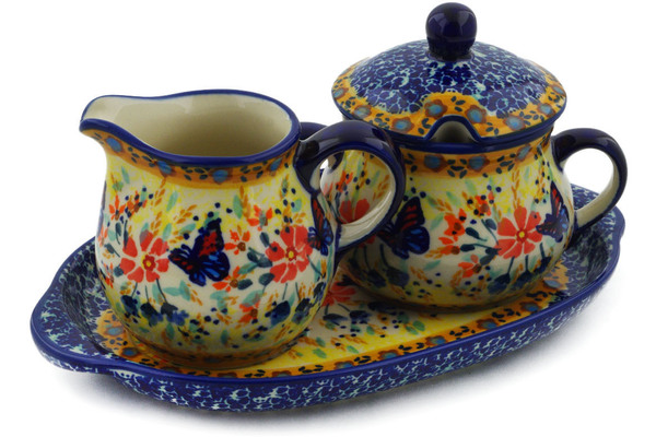 Sugar and Creamer Set 9"