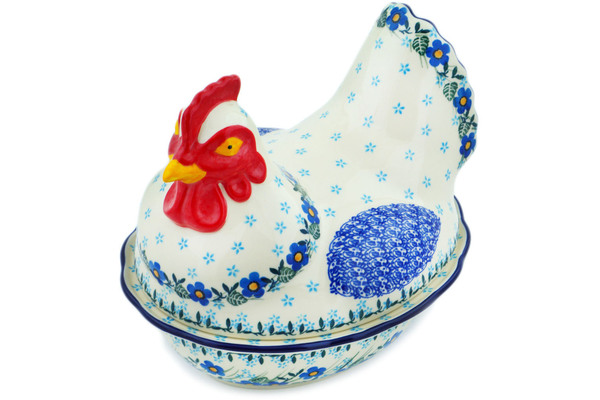 Hen Shaped Jar 9"