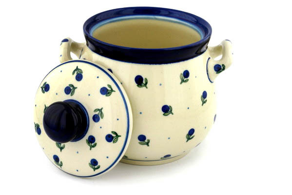 Jar with Lid and Handles 7"