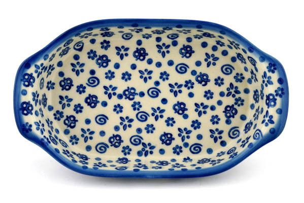 Oval Baker with Handles 8"