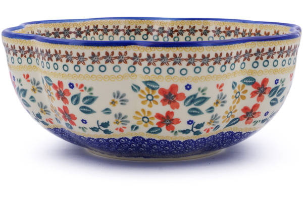 Scalloped Fluted Bowl 10"